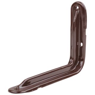 Уголок-кронштейн усиленный коричневый 140х200 мм (1,0 мм) FIT IT 65963