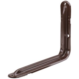 Уголок-кронштейн усиленный коричневый 200х300мм (1,0 мм) FIT IT 65973