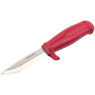 Нож строительный, нержавеющая сталь, пластиковая ручка, длина лезвия 100 мм КУРС 10608