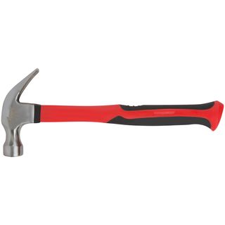 Молоток-гвоздодер, фиброглассовая усиленная ручка 30 мм, 450 гр. КУРС 44771