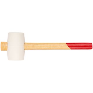 Киянка резиновая белая, деревянная ручка 45 мм ( 225 гр ) КУРС 45331