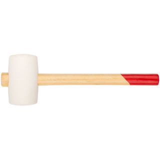 Киянка резиновая белая, деревянная ручка 60 мм ( 450 гр ) КУРС 45333