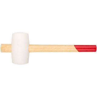 Киянка резиновая белая, деревянная ручка 70 мм ( 680 гр ) КУРС 45334