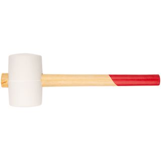 Киянка резиновая белая, деревянная ручка 80 мм ( 900 гр ) КУРС 45335
