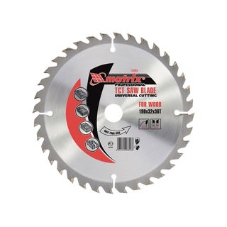 Пильный диск по дереву, 255 х 32 мм, 96 зубьев, кольцо 30/32 Matrix Professional 73245