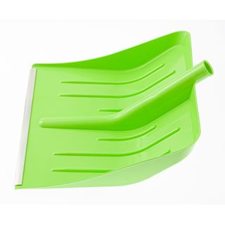 Лопата для уборки снега пластиковая, зеленая, 400 х 420 мм, без черенка, Россия, Сибртех 616195