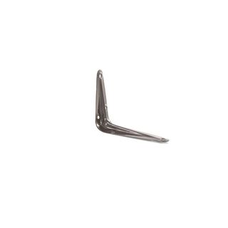 Кронштейн угловой с ребром, 75 х 100 мм, коричневый Сибртех 94021