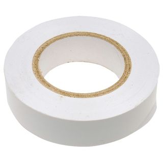Изолента ПВХ, 19 мм х 20 м, белая Сибртех 88798