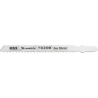 Полотна для электролобзика по металлу, 3 шт, T127D, 75 х 3 мм, HSS Matrix Professional 78208