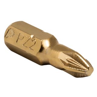 Бита отверточная ПРАКТИКА "Эксперт" PZ-2 х 25мм Tin, блистер (1шт), 037-046