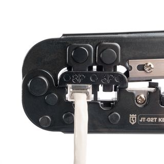Кримпер многофункциональный с 2 встроенными модулями для обжима RJ-45, RJ-12, RJ-11