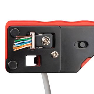 Кримпер с 2 встроенными модулями для обжима RJ-45 (Сat 7), RJ-12, RJ-11