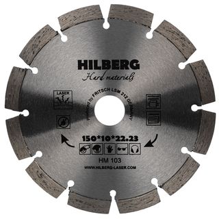 Диск алмазный отрезной 150*22,23 Hilberg Hard Materials Лазер