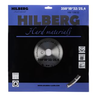 Диск алмазный отрезной 350*32/25,4 Hilberg Hard Materials Лазер