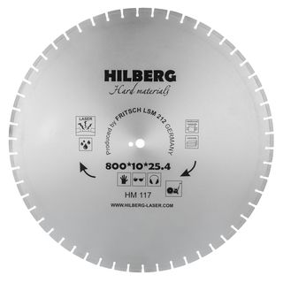 Диск алмазный отрезной 800*25,4 Hilberg Hard Materials Лазер