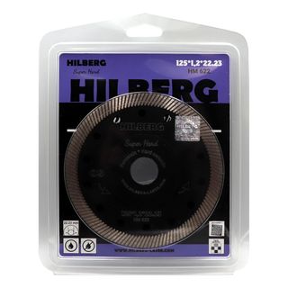 Диск алмазный отрезной 125*22,23 Hilberg Super Hard Турбо ультратонкий