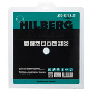 Диск алмазный отрезной 230*22,23*12 Hilberg Revolution