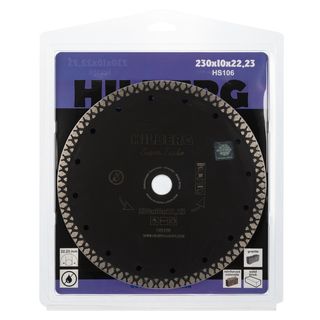 Диск алмазный Hilberg Super Turbo 230*22,23*10