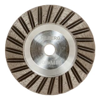 Чашка алмазная для плитки и камня 100*M14, №30-40, Hilberg Stone, Aluminium Base,