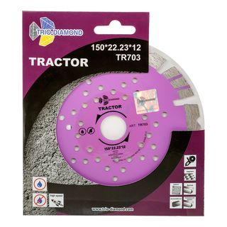Диск алмазный отрезной 150*22,23*12 серия Tractor