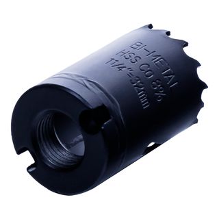 Коронка биметаллическая по металлу 32мм, крупный зуб, Hilberg Bi-Metal Cobalt 8% (М42),
