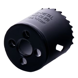 Коронка биметаллическая по металлу 44мм, крупный зуб, Hilberg Bi-Metal Cobalt 8% (М42),