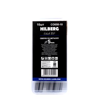 Сверло по металлу 5.0*86(52)мм (10шт) Hilberg Cobalt 5% TOP,
