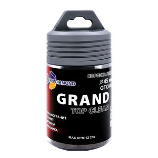 Коронка алмазная по керамограниту 45 мм, М14, Grand Top Clean,