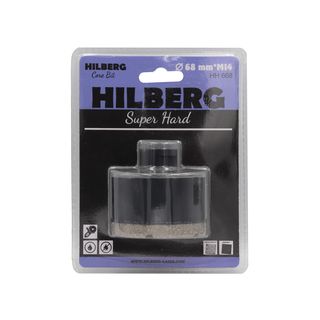 Коронка алмазная 68 мм Hilberg Super Hard M14