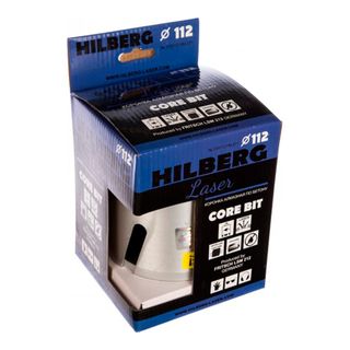 Коронка алмазная по бетону 112 мм Hilberg Laser