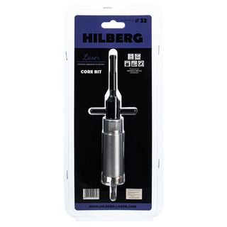 Коронка алмазная по бетону 32 мм Hilberg Laser