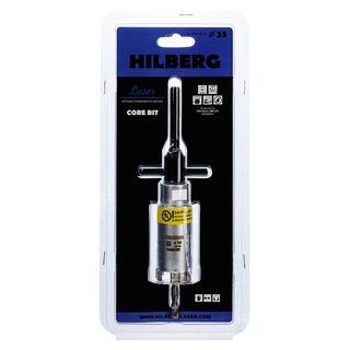 Коронка алмазная по бетону 35 мм Hilberg Laser