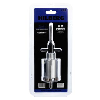 Коронка алмазная по бетону 50 мм Hilberg Laser