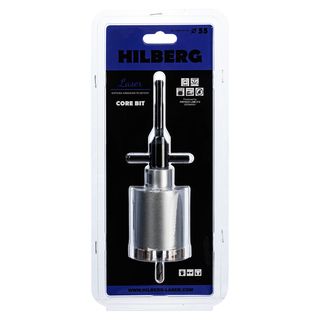 Коронка алмазная по бетону 55 мм Hilberg Laser