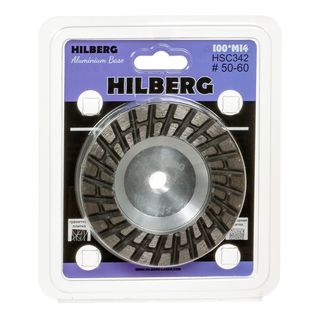 Чашка алмазная для плитки и камня 100*M14, №50-60, Hilberg Stone, Aluminium Base,