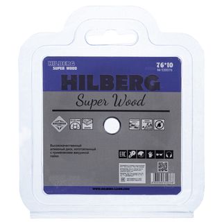 Диск карбид вольфрамовый отрезной 76*10 Hilberg Super Wood