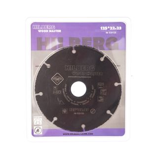 Диск карбид вольфрамовый отрезной 125*22,23 Hilberg Super Wood