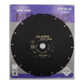 Диск карбид вольфрамовый отрезной 230*22,23 Hilberg Super Wood