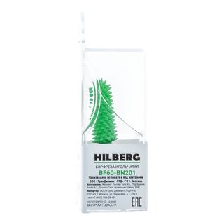Борфреза игольчатая HILBERG, хв-к 6мм, тип Закругленный цилиндр 12.7*32мм, L=60мм,