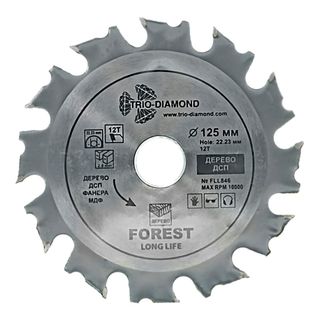 Диск пильный 125*22,23/16*12Т