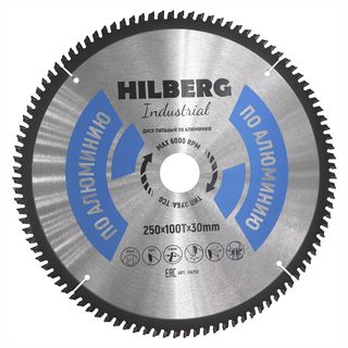 Диск пильный Hilberg Industrial Алюминий 250*30*100Т
