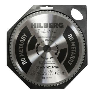 Диск пильный Hilberg Industrial Металл 305*25,4*72Т