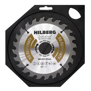 Диск пильный Hilberg Industrial Ламинат 160*20*24Т