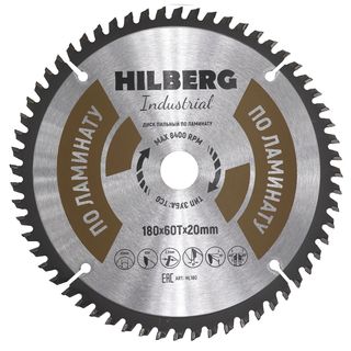 Диск пильный Hilberg Industrial Ламинат 180*20*60Т