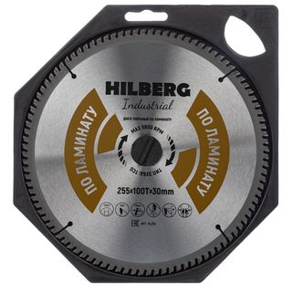Диск пильный Hilberg Industrial Ламинат 255*30*100Т