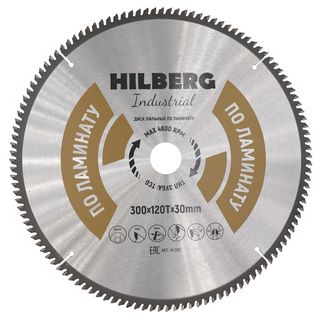 Диск пильный Hilberg Industrial Ламинат 300*30*120Т