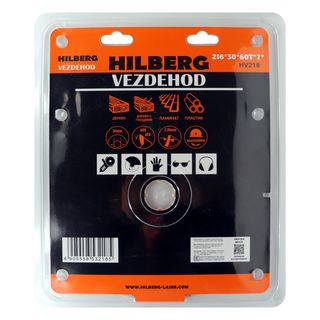 Диск пильный Hilberg Vezdehod 216*30*60Т*7 град.