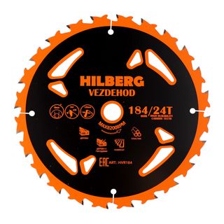 Диск пильный Hilberg Vezdehod 184*16*24Т*18 град. (reverse)