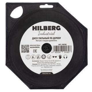 Диск пильный Hilberg Industrial Дерево 180*20/16*24Т