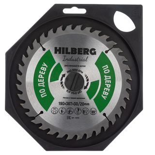 Диск пильный Hilberg Industrial Дерево 190*30/20*36Т